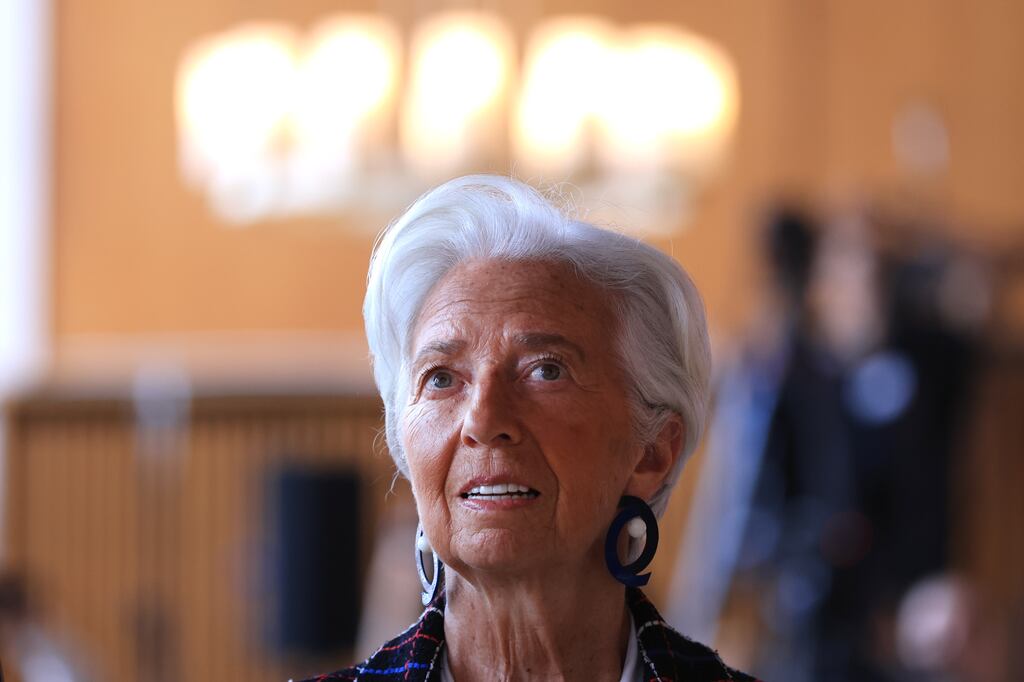 Any move by Christine Lagarde to accelerate her departure from the ECB could trigger a succession race for the EU’s top monetary authority. Photograph: Krisztian Bocsi/Bloomberg