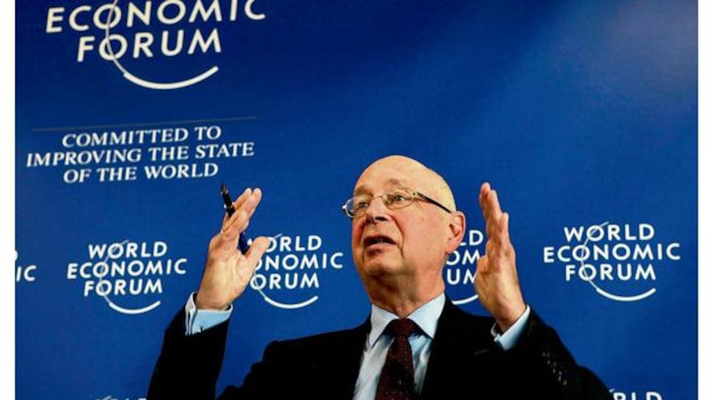 Klaus Schwab, founder and president of the World Economic Forum. He said: "There is certainly the risk that we will have a social crisis that follows in the wake of the financial and economic crisis if we don't fundamentally rethink our values, redesign our systems and rebuild our institutions."
