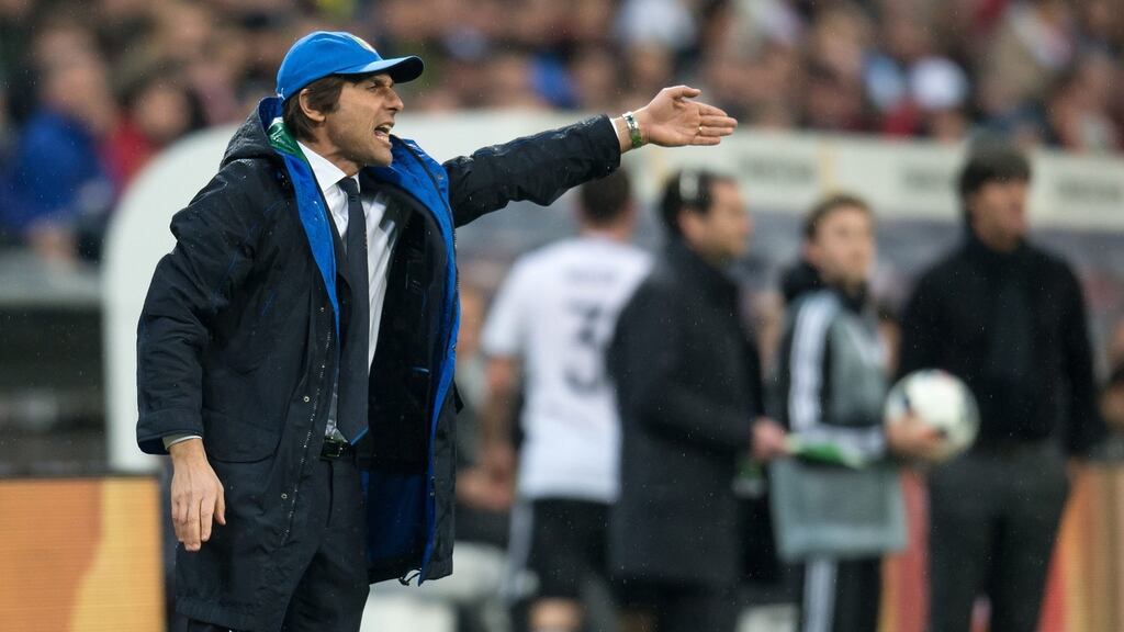 Antonio Conte will take over as Chelsea manager for the start of next season. Photograph: EPA