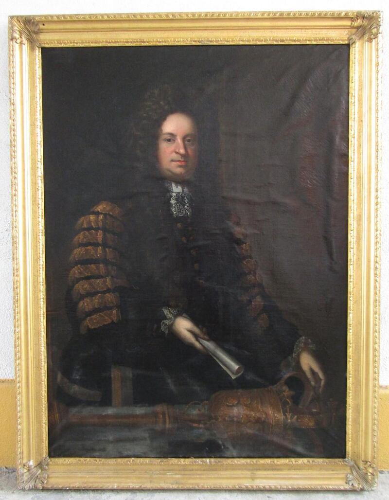 Portrait of Robert Rochfort (1651-1727) with the Great Mace of the Irish House of Parliament, €30,000-€50,000, Damien Matthews