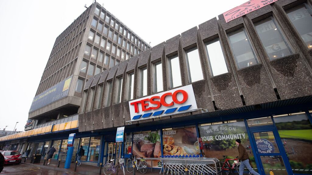Tesco’s Irish sales lagged the overall group’s year-on-year performance. Photograph: Tom Honan