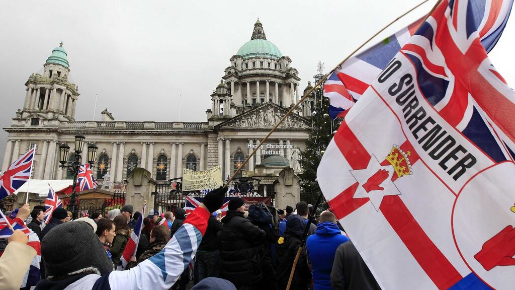 The 2012 flag dispute in Belfast City Council, which paralysed Stormont for years, shows how drips of poison on the ground in Northern Ireland can seep suddenly, disastrously upwards. REUTERS/Cathal McNaughton