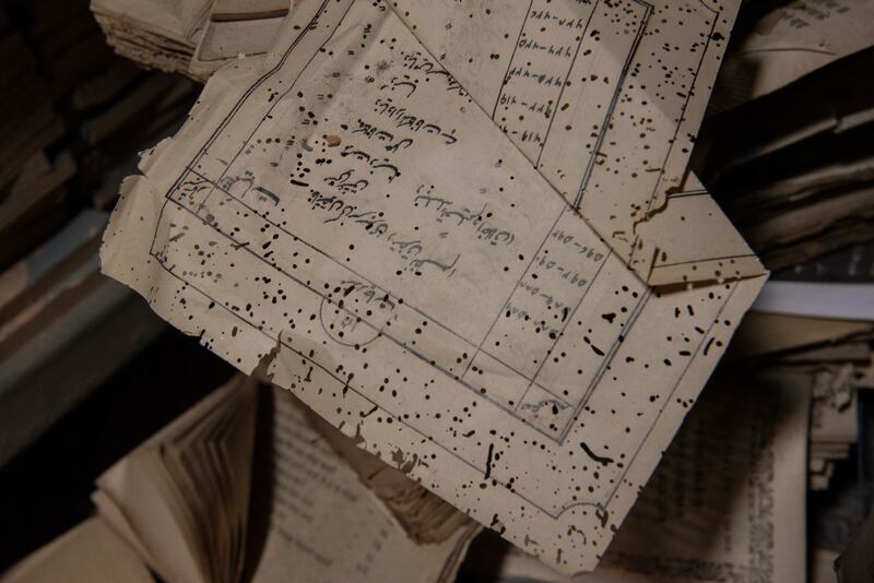 Pages from one of the many books at the Rekhta Foundation, which staged the Jashn-e-Rekhta festival and is working to preserve the Urdu language. Photograph: Saumya Khandelwal/New York Times