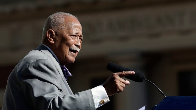 Former New York City mayor David Dinkins died on Monday, aged 93. Photograph: Mary Altaffer/AP