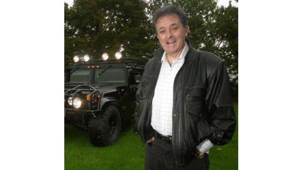 Kevin McGeever photographed in 2003 with his Hummer. Photograph: Bryan O'Brien/The Irish Times