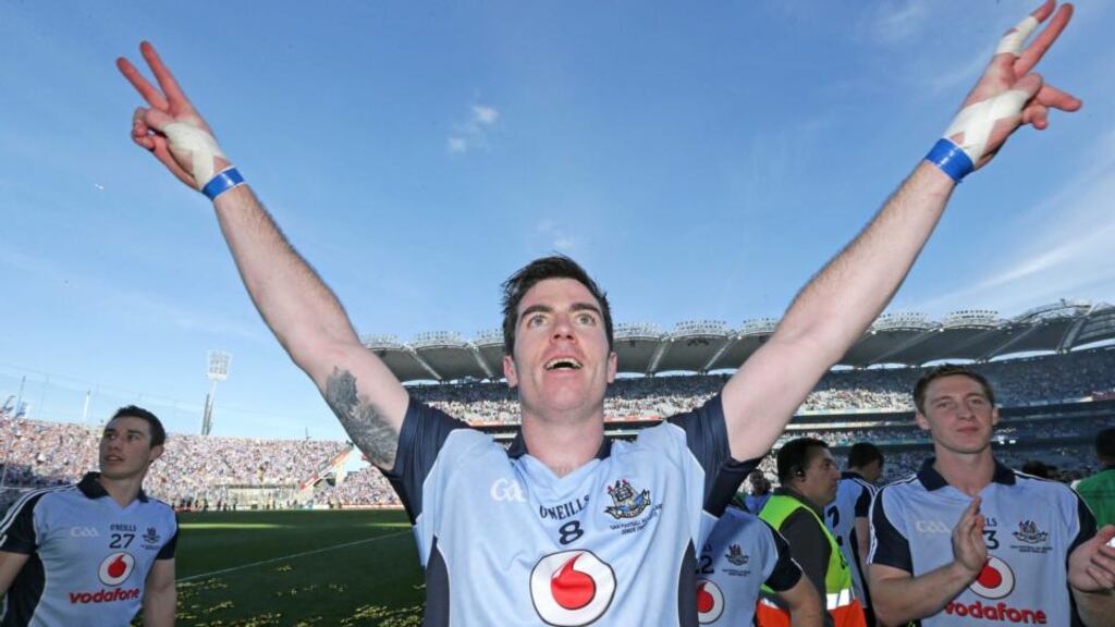 Michael Darragh Macauley (centre) was Darragh Ó Sé’s player of the 2013 senior football championship. His influence and his industry are huge. He’s aggressive, he’s strong, he gets forward at every opportunity, he defends when he’s needed. Just an all-round player, the full package. Photograph: Morgan Treacy/Inpho