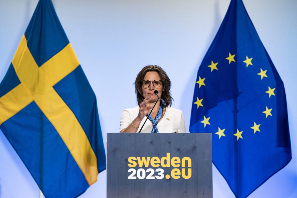 Sweden's Jessika Roswall took up the environment commissioner role in December. Photograph: Getty