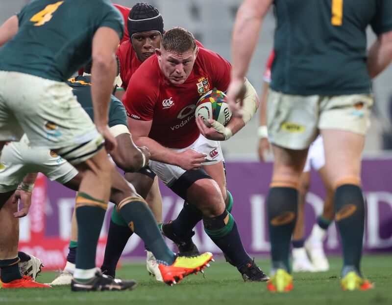 Tadhg Furlong during the second Test against the Springboks during the 2021 Lions tour of South Africa. Photograph: Billy Stickland/Inpho