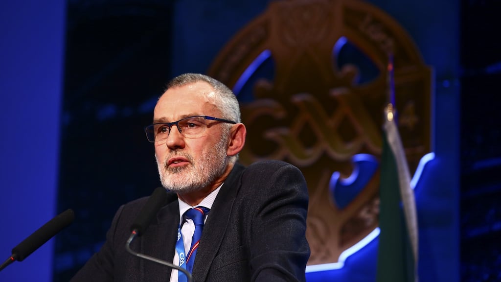 New GAA president Larry McCarthy sat of the ’Towards 2034’ committee. Photograph: Ken Sutton/Inpho