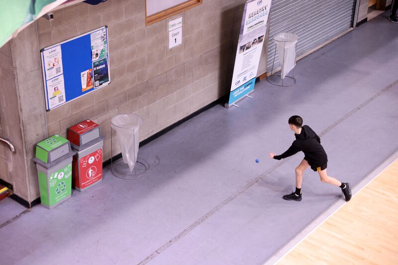 Any wall space will do for practice