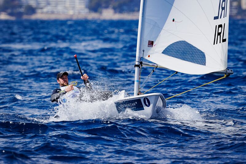 Finn Lynch representing National Yacht Club competing in the ILCA7 Men's event (formerly the Laser Standard class) at the 51st Trofeo Princesa Sofia for Olympic Sailing classes in Palma, Mallorca.
Photograph: David Branigan/Oceansport