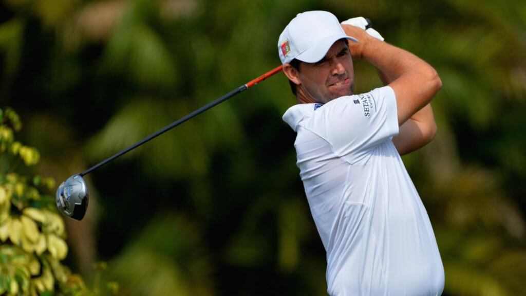 Pádraig Harrington plays a shot during the first round of The Honda Classic at PGA National in Palm Beach Gardens, Florida. Photograph: Stuart Franklin/Getty Images
