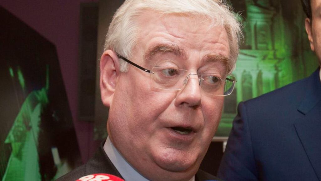 At Opposition leaders’ questions today, Tánaiste Eamon Gilmore said: “Am I satisfied that no organ of the State put the Garda Ombudsman Commission under surveillance?’ Yes, I am.” Photograph: Gareth Chaney/Collins