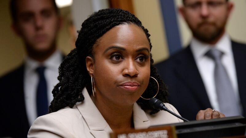 Ayanna Pressley. Photograph: Erin Scott/Reuters