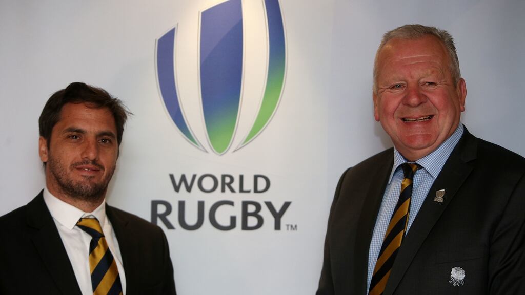 Bill Beaumont has been re-elected as chairman of World Rugby. The 68-year-old fought off a challenge from his vice-chairman Agustin Pichot and will stay at the head of the governing body for the next four years. Photograph: PA