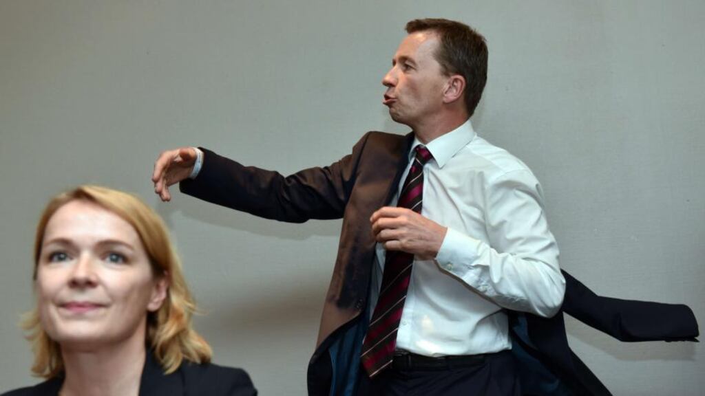 Bernd Lucke at the founding meeting of the new party, in Kassel, western Germany. Photograph: Uwe Zucchi/AFP/Getty Images