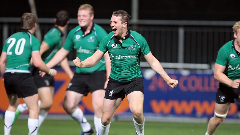 Jack Carty playing for Connacht during the Under-20 Interprovincials in 2011. Photograph: Cathal Noonan/Inpho