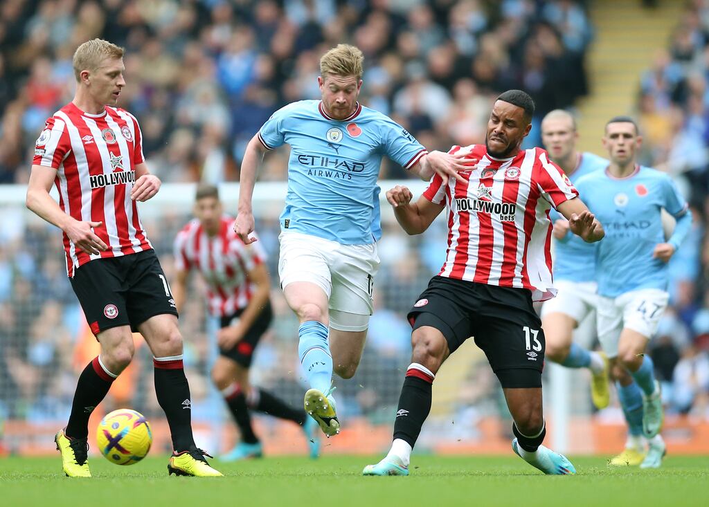 Manchester City linchpin Kevin De Bruyne will be on duty in Qatar for Belgium. Photograph: PA