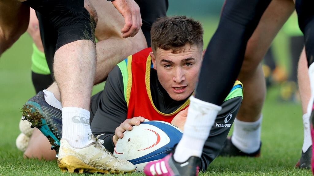 Jordan Larmour: will be looking to show his attacking prowess against Scarlets a the RDS. Photograph: Dan Sheridan/Inpho