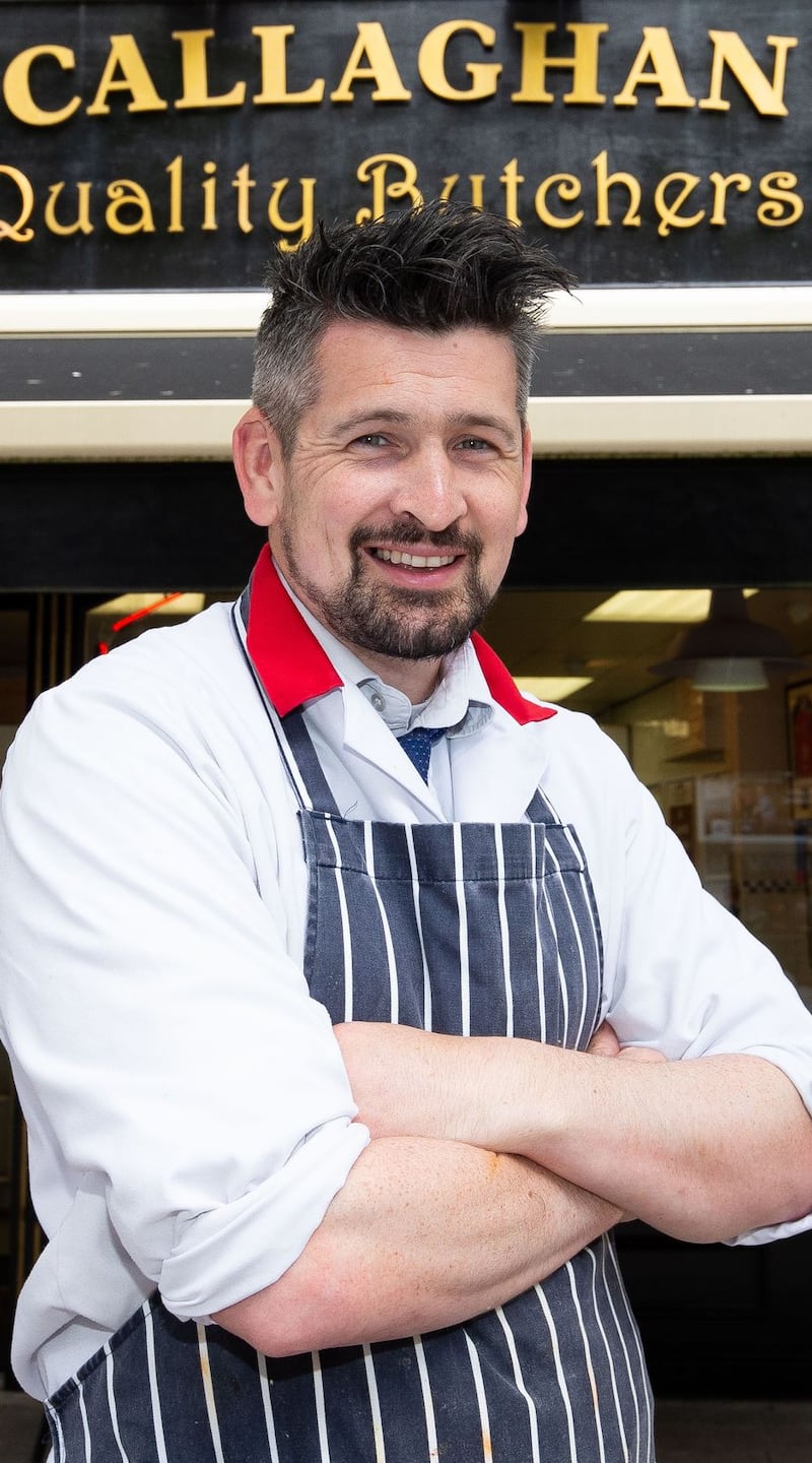 Thriving family business. Drogheda butcher Justin Callaghan, of Justin Callaghan & Sons. Photograph: Tom Honan
