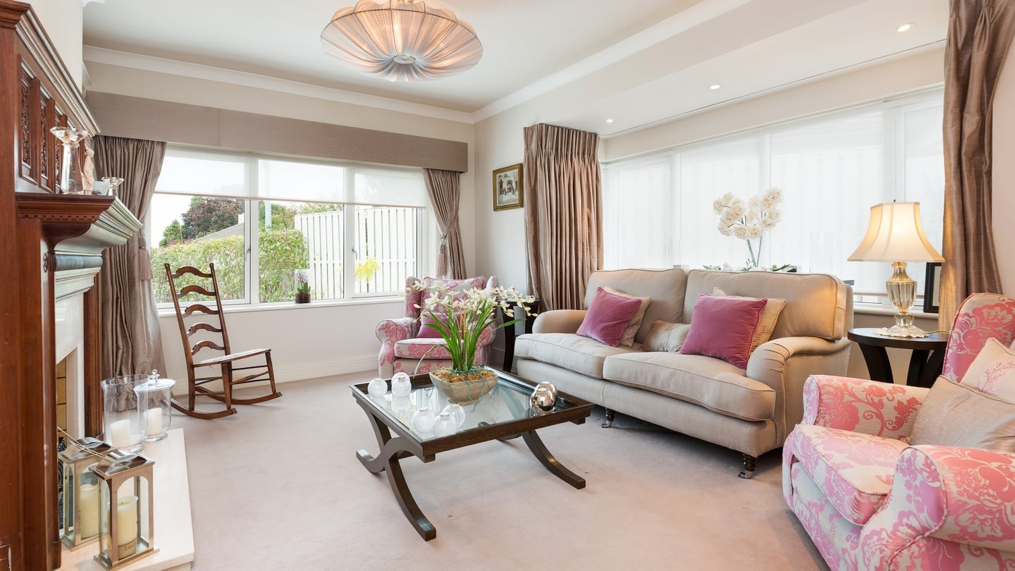 Living room 25 Mather Road South, Mount Merrion, Co. Dublin