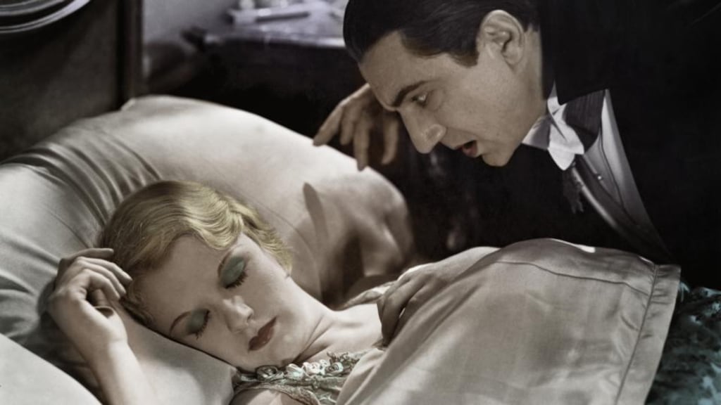 Dracula: Bela Lugosi and Helen Chandler in the 1931 film. Photograph: Universal/Bettmann/Getty