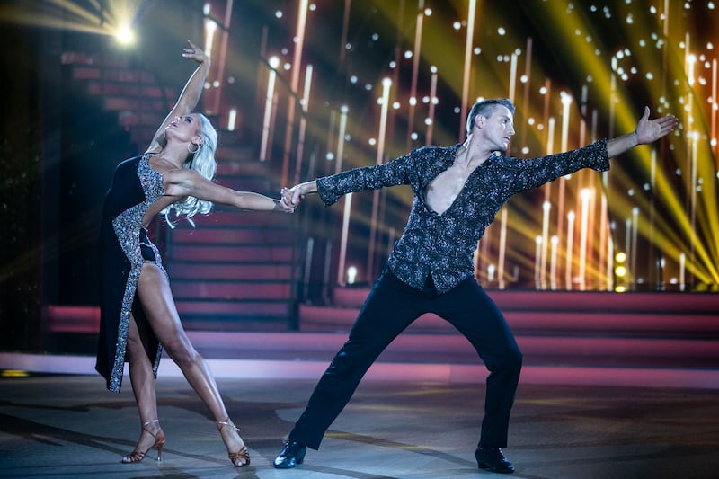 Dancing with the Stars: Aidan Fogarty with Emily Barker. Photograph: Kyran O’Brien