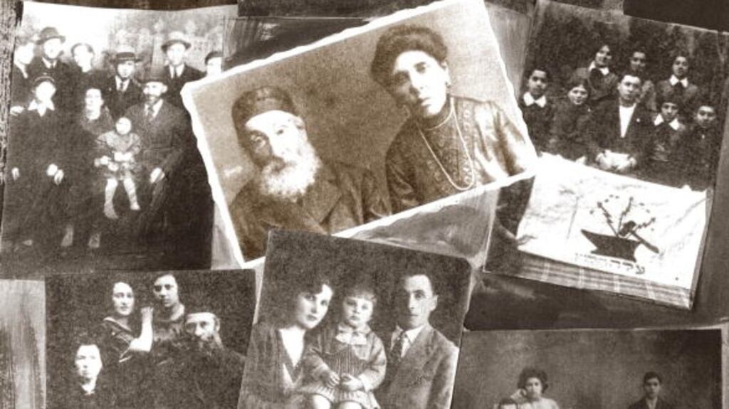 An exhibition of photos of the Jewish victims of the Jedwabne massacre on display in July 2001 in Lomza, near Jedwabne, Poland. Photograph: Laski Diffusion/East News/Getty Images