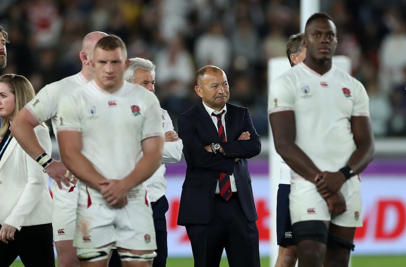 Eddie Jones after England's loss in the 2019 Rugby World Cup final in Yokohama. Photograph: David Rogers/Getty Images