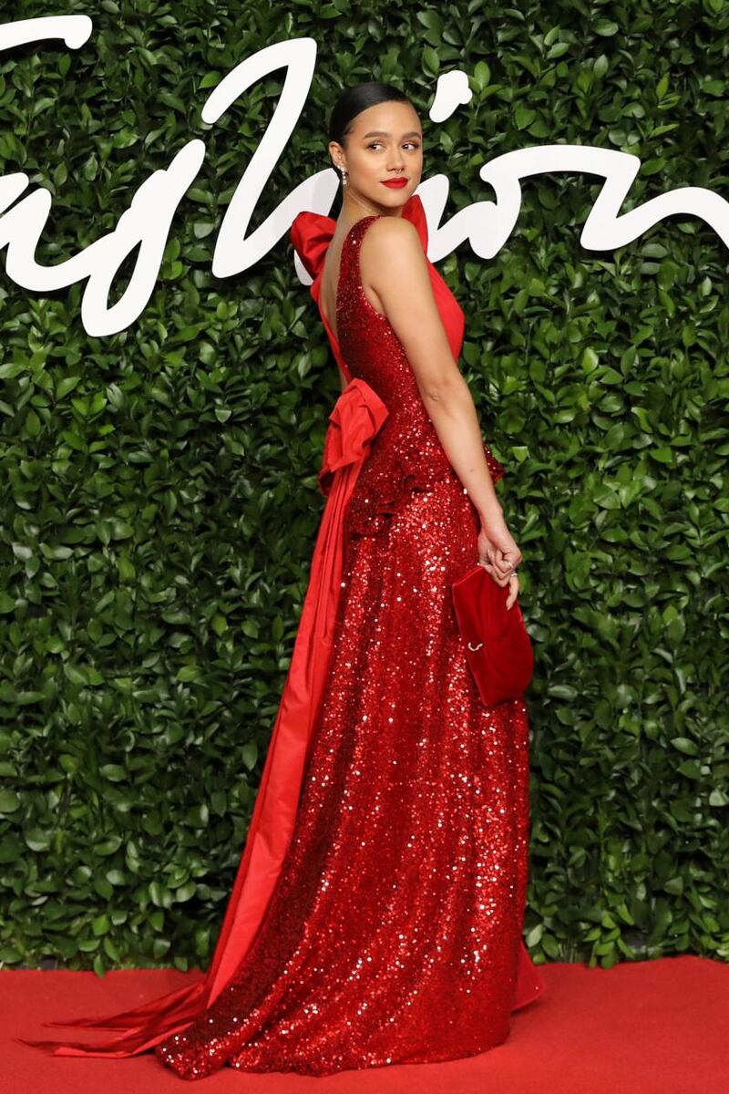 Nathalie Emmanuel. Photograph: Isabel Infantes/AFP via Getty