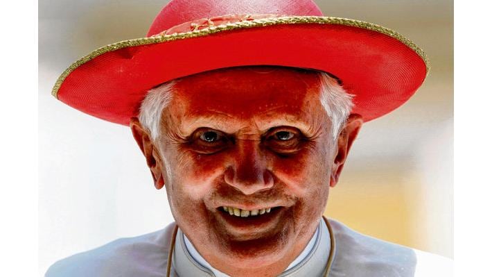Benedict in St Peter's Square, Rome, in 2009. Photograph: Reuters/AP