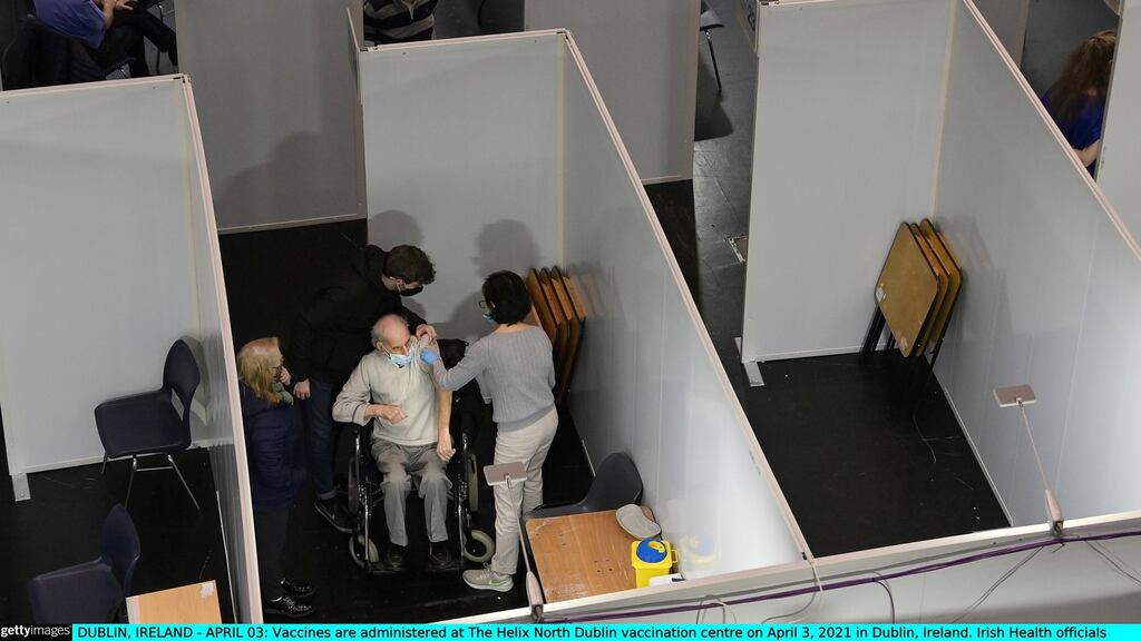 The rollout of the vaccine programme has significantly reduced the number of older people being infected with Covid-19. Photograph: Charles McQuillan/Getty