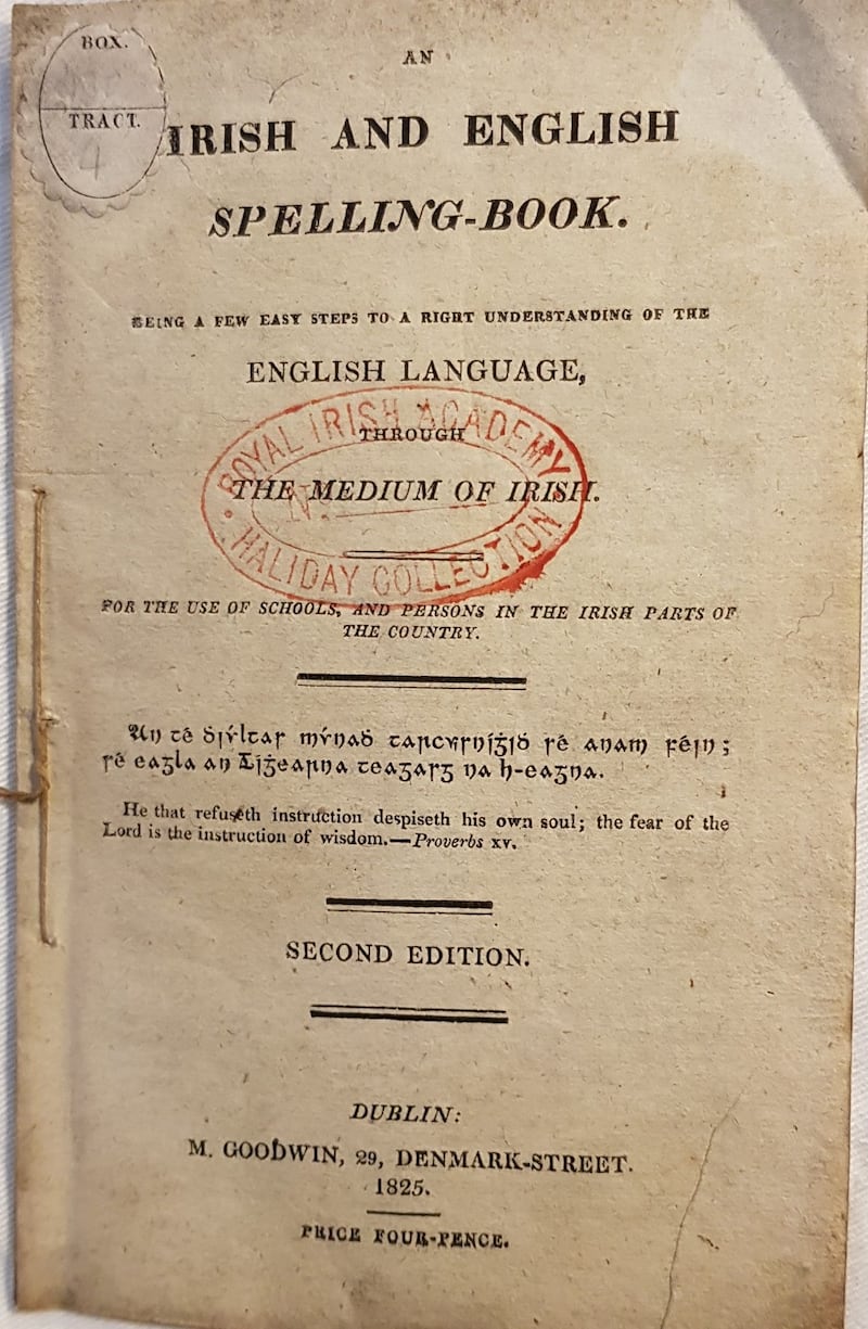 An Irish and English spelling book, 1825