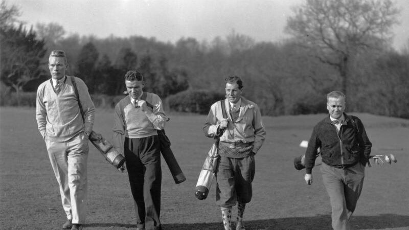 Jimmy Dunne (far left): Goals were Dunne’s currency. At Sheffield United he scored in 12 successive games in 1931-32. Photograph: JA Hampton/Topical Press Agency/Getty Images