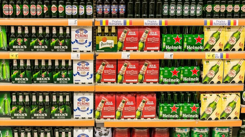 Under the plan, the cheapest bottle of wine would cost €7.75 where previously it could cost under €5. A 700ml bottle of supermarket gin or vodka costing between €13 and €14 would cost €20.71 under the system. A 440ml can of lager would cost a minimum of €1.32.