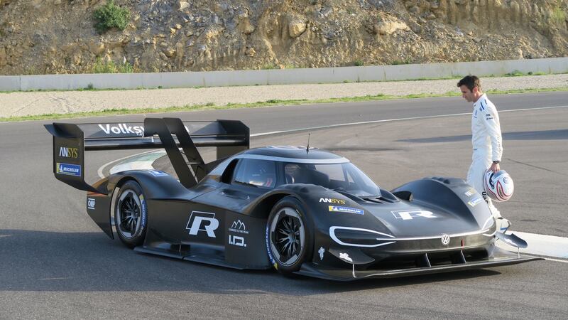 The VW I.D. R Pikes Peak carbon fibre body is clearly styled on an LMP Le Mans prototype form