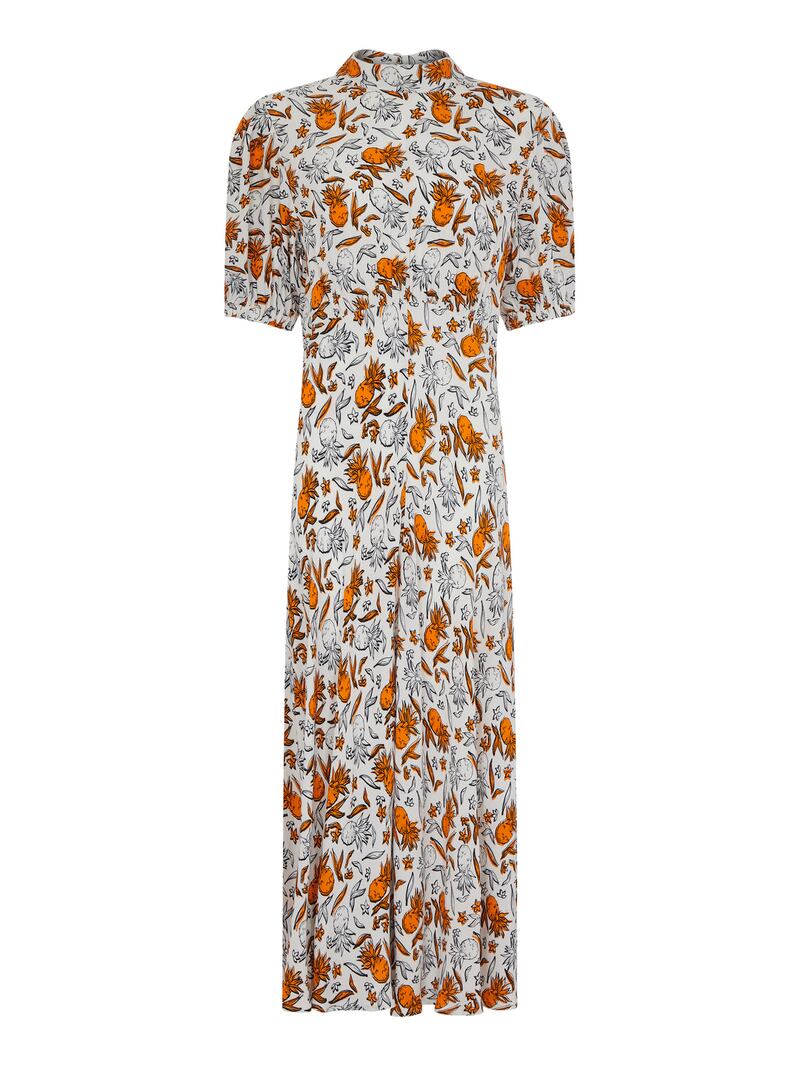 Pineapple print dress, Luella by Ghost, €150 at arnotts.ie.