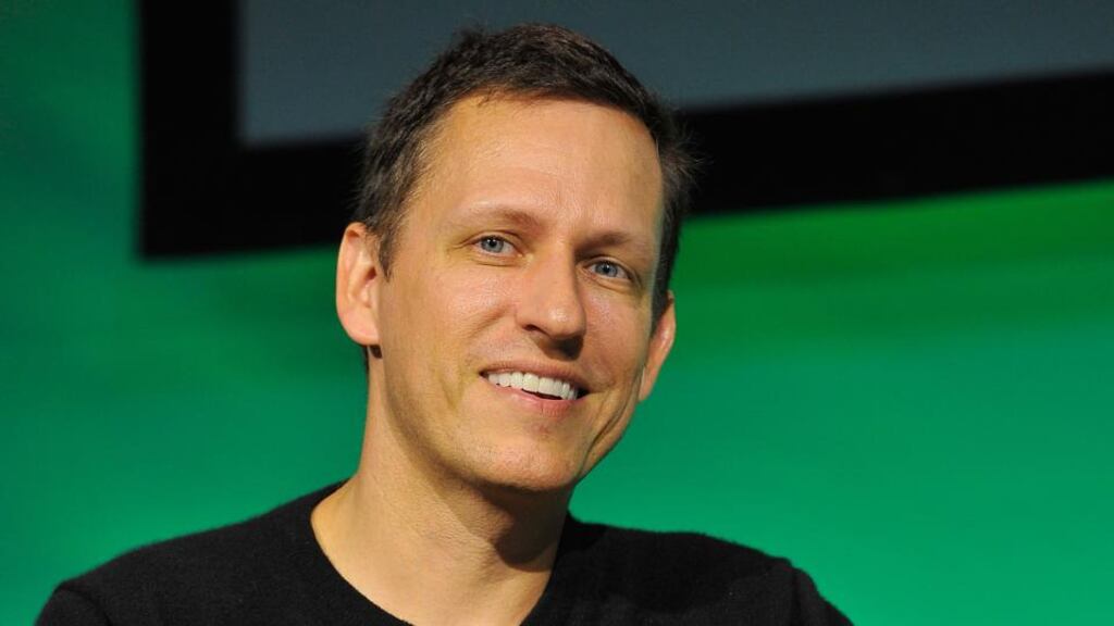 Peter Thiel: ‘Almost all successful entrepreneurs are simultaneously insiders and outsiders.’ Photograph: Chip Somodevilla/Getty Images