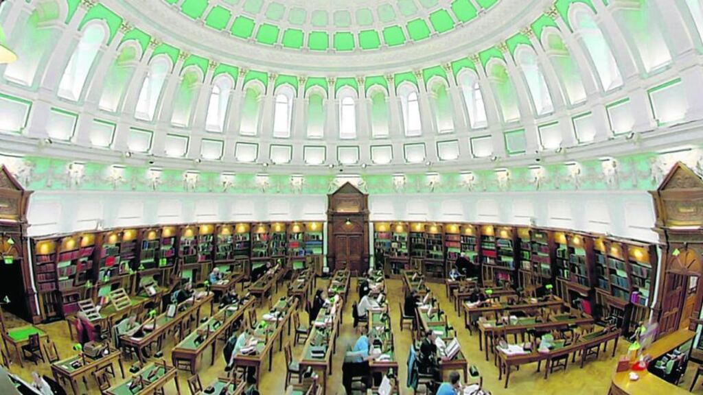 Reading room at the National Library of Ireland