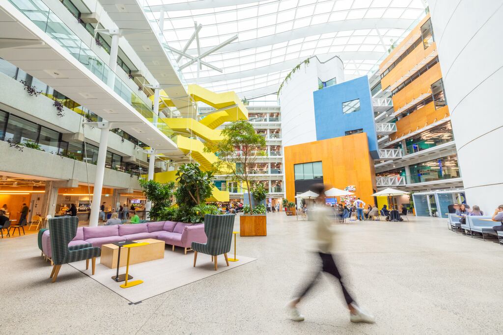 Meta's Dublin HQ. Sinn Fein are to meet the company over recent job cuts at the firm. Photograph:Naoise Culhane