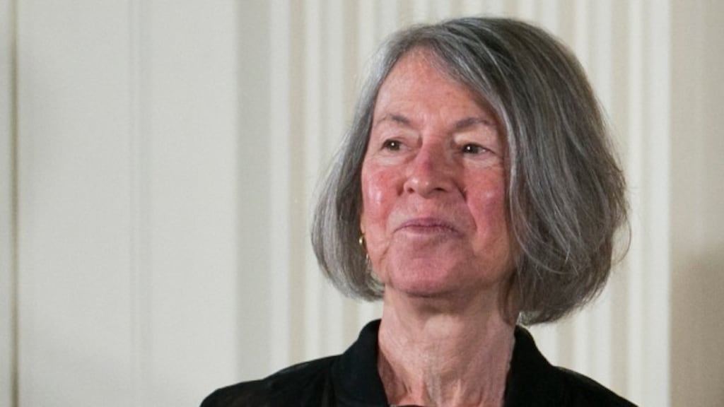 The 2020 Nobel Prize in Literature winner: American poet Louise Glück. Photograph: Shawn Thew/EPA