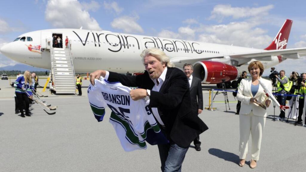 Richard Branson’s Virgin Airlines is a rival of British Airways, the biggest airline in IAG. Photograph: Virgin/PA