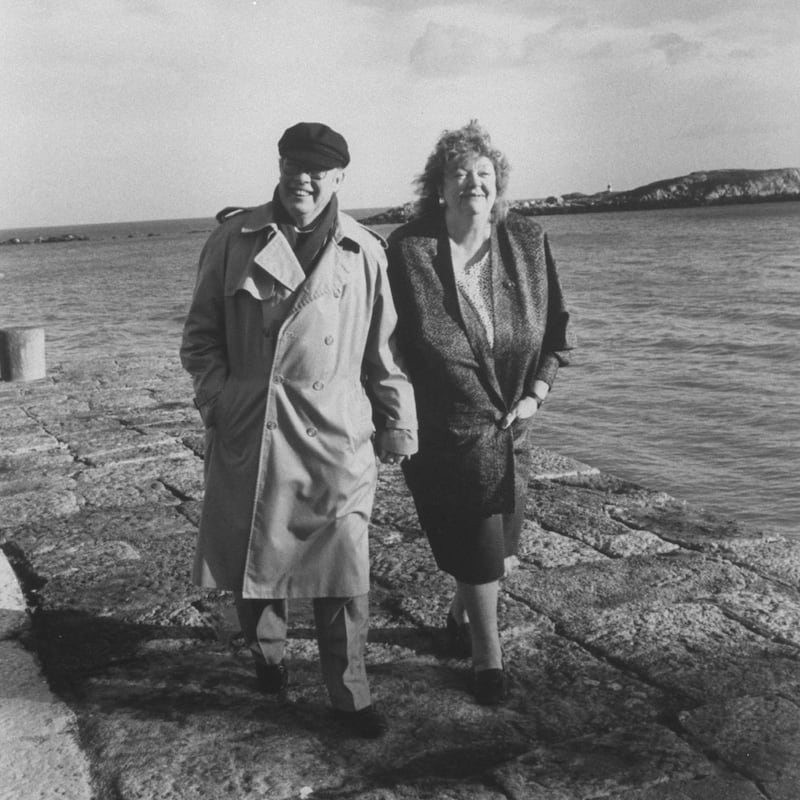 Husband and wife: Gordon Snell and Maeve Binchy in 1991. Photograph: Ian Cook/Time & Life/Getty
