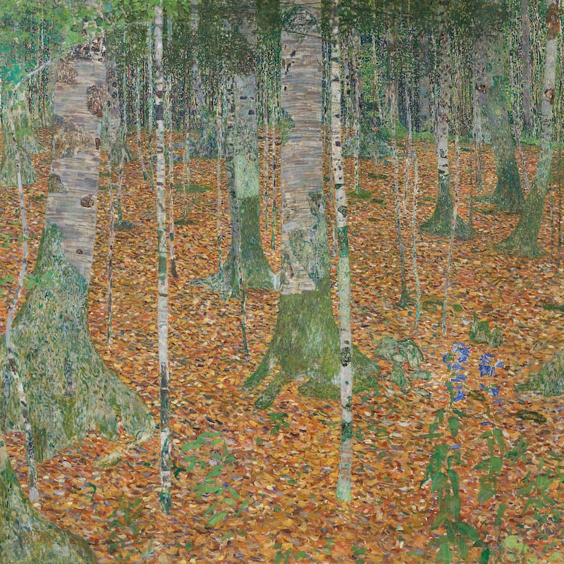 Gustav Klimt’s 'Birch Forest' from 1903. Photograph: Christie's/New York Times
