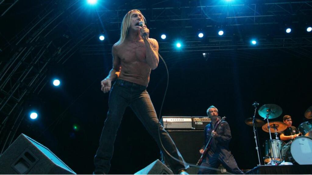 Veteran rocker Iggy Pop in action during his 2008 concert at the Royal Hospital Kilmainham Dublin. Photograph: Bryan O’Brien/The Irish Times