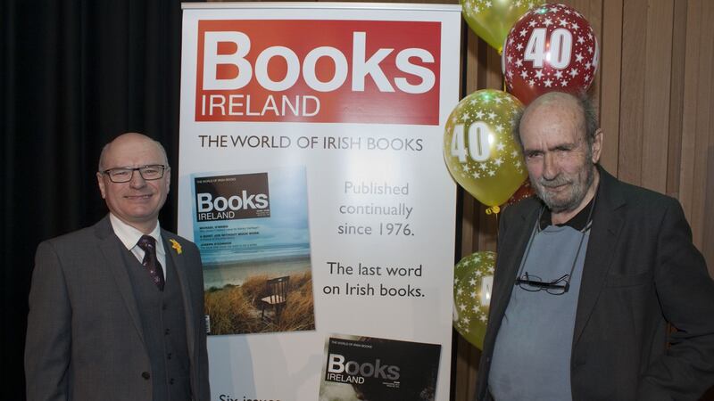 Books Ireland founder Jeremy Addis, left, and its current editor, Tony Canavan