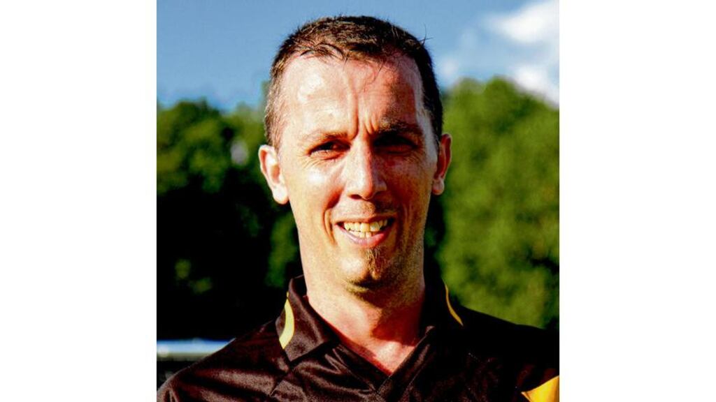 Philip O'Connor pictured in his strip for the Stockholm Gaels GAA team