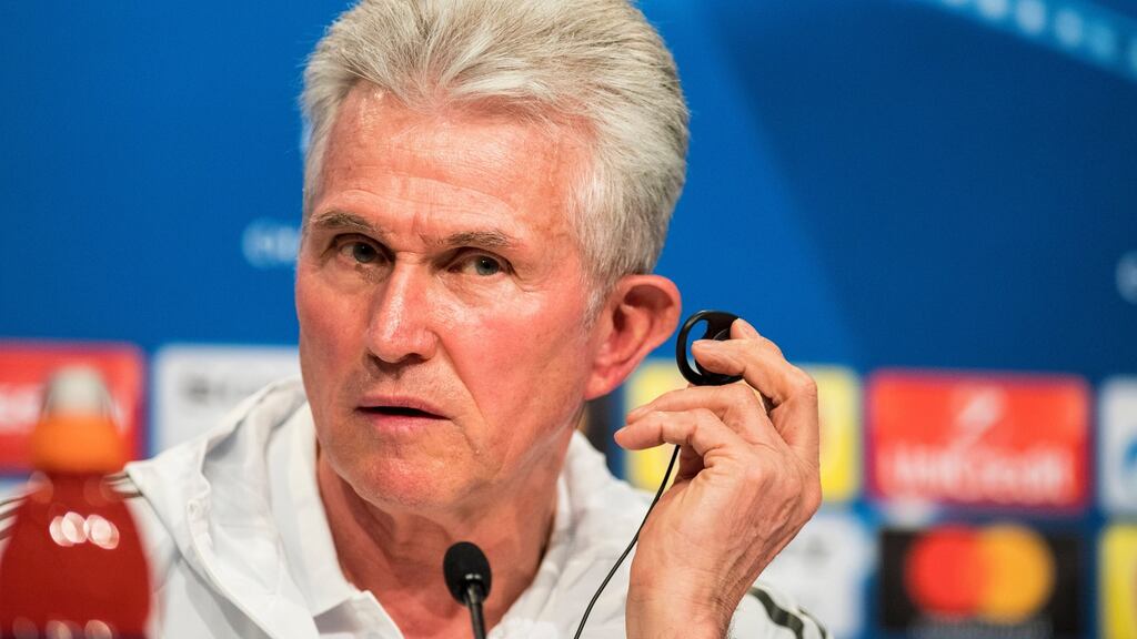 Bayern Munich’s head coach Jupp Heynckes: “I came back at a very old age and now I have the privilege of being successful again, reaching a semi-final and possibly going through to the final.” Photograph: Lukas Barth/EPA
