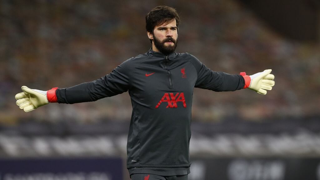 Alisson Becker: has signed a new long-term contract at Liverpool. Photograph: Jason Cairnduff/PA