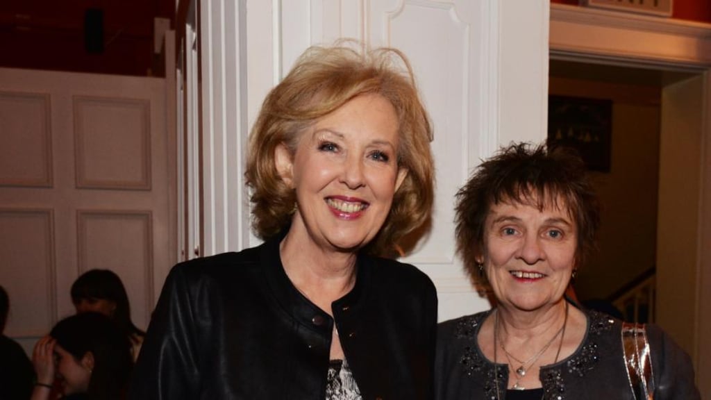 Authors Mary O’Donnell and Evelyn Conlon at the Writers Museum for Nollaig Na Mban last year. Photograph: Alan Betson